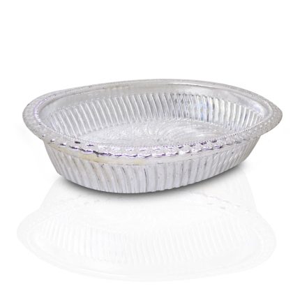 2090 Multipurpose Royal Design Oval Silver Gift Tray