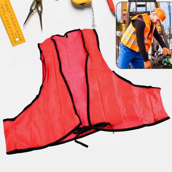 7453-economy-safety-vest-soft-vinyl-with-tie-closure-for-identifying-staff-and-volunteers-adult-pvc-safety-vest-high-visibility-for-outdoor-operator