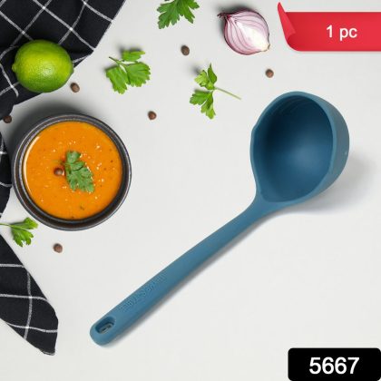 5667 Multipurpose Silicone Spoon, Silicone Basting Spoon Non-Stick Kitchen Utensils Household Gadgets Heat-Resistant Non Stick Spoons Kitchen Cookware…